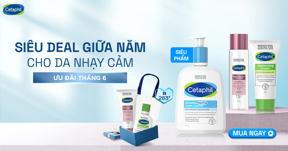 Điểm bán trực tuyến sản phẩm Cetaphil chính hãng